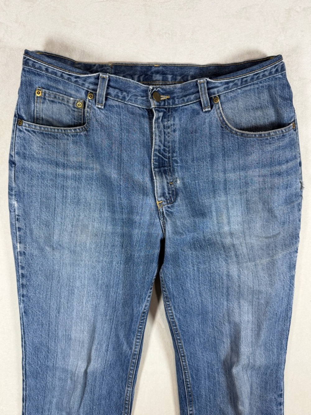 Bills Khakis 35W 31L Made in USA Relaxed Fit Men’s Jeans in Medium Blue - Picture 2 of 8